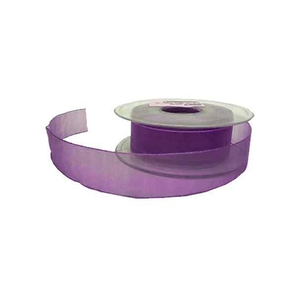 Şifon Kurdele 4 Cm (20 Metre)  Mor ürün görseli 1