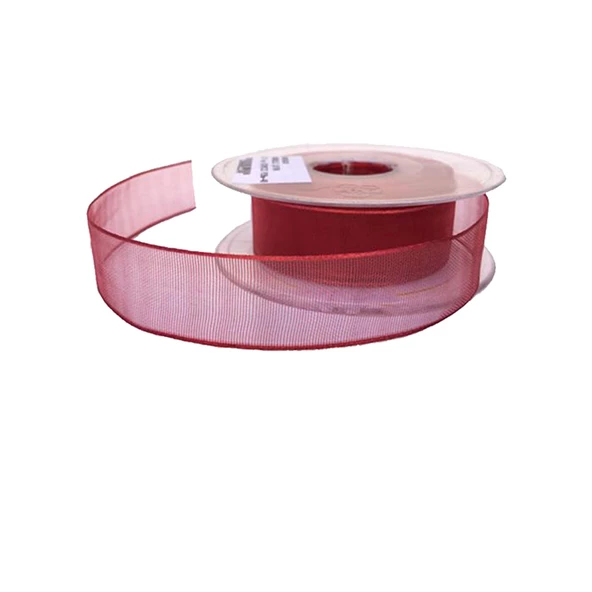 Şifon Kurdele 4 Cm (20 Metre)  Kırmızı ürün görseli 1