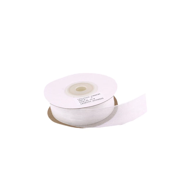 Organze Kurdele 30 MM (22 Metre)  Beyaz ürün görseli 1