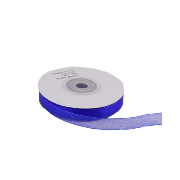 Organze Kurdele 10 MM (22 Metre)  Saks Mavi ürün görseli 1