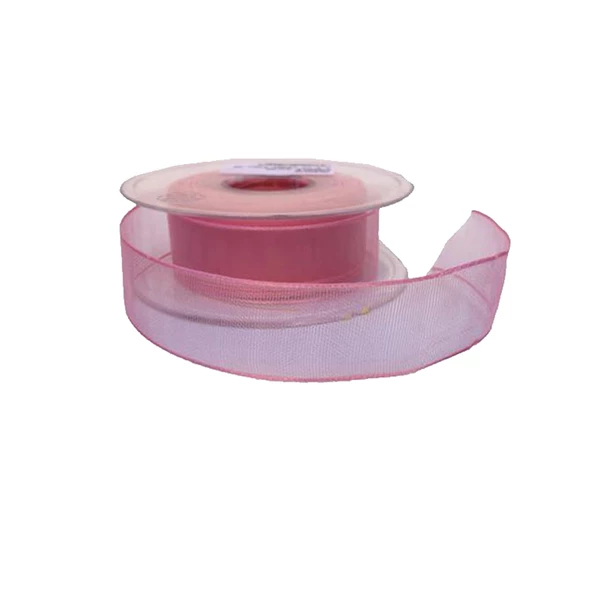 Şifon Kurdele 2.5 Cm (20 Metre)  Pembe ürün görseli 1
