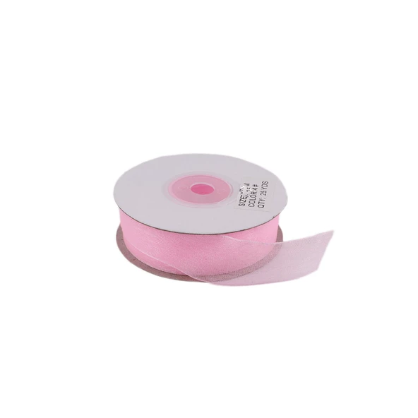 Organze Kurdele 40 MM (22 Metre)  Pembe ürün görseli 1