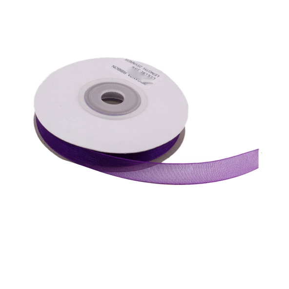 Organze Kurdele 20 MM (22 Metre)  Mor ürün görseli 1