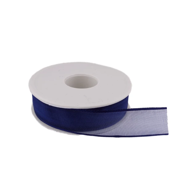 Şifon Kurdele 2.5 Cm (20 Metre)  Saks Mavi ürün görseli 1