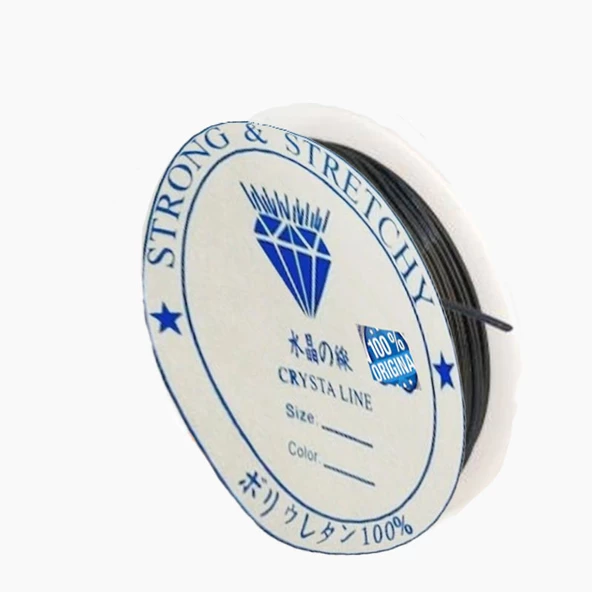 Esnek Misina İp Lastik 8 MM (50 Metre)  Siyah ürün görseli 1