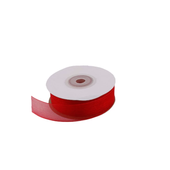Organze Kurdele 40 MM (22 Metre)  Kırmızı ürün görseli 1