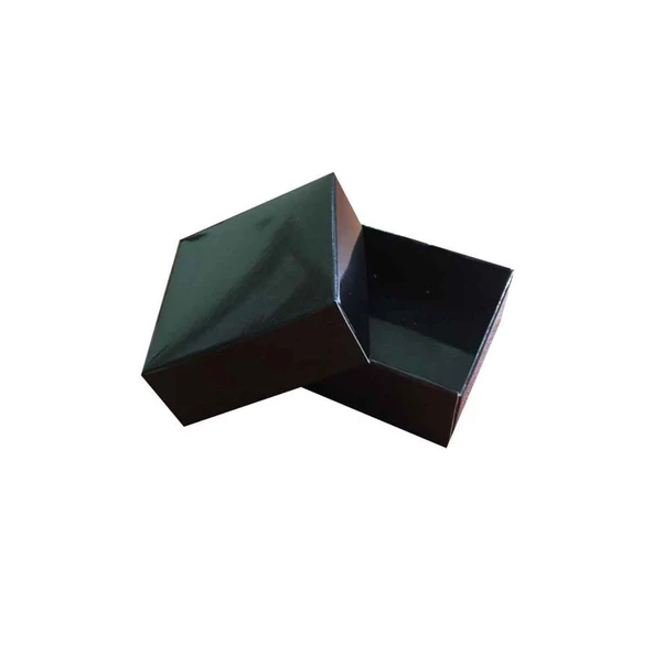 Komple Karton Kutu 5X5X2.2 CM (50 Adet)  Siyah ürün görseli 1