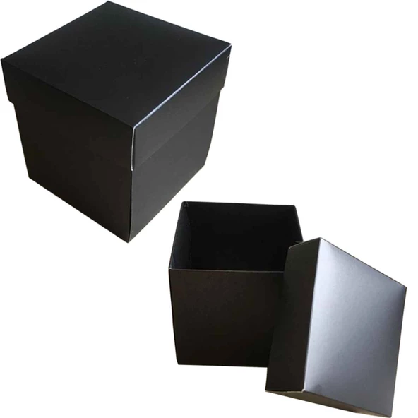 Komple Karton Kutu 10X10x10 (10 Adet )  Siyah ürün görseli 1