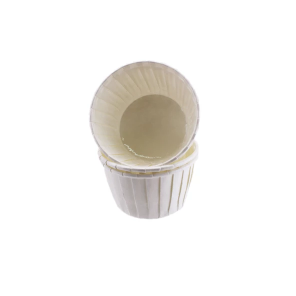 Cupcake Kalıbı Büyük Boy Düz Renk  62*40 MM (100 Adet)  Beyaz ürün görseli 1