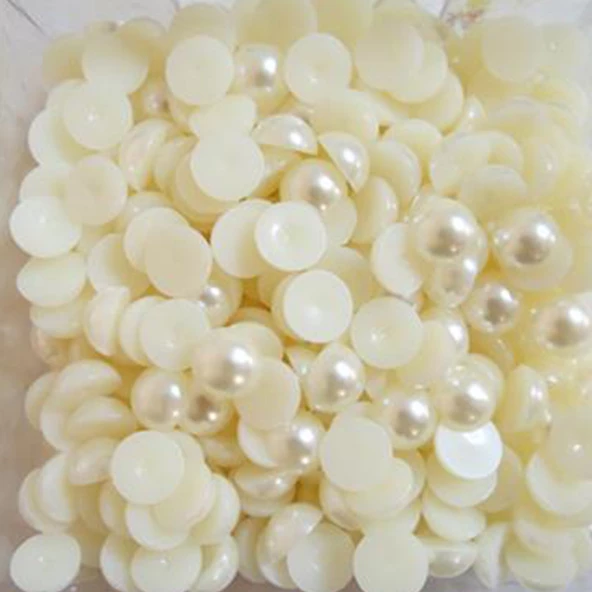 Yarım İncı Yuvarlak 10 Mm 250 Gr  Krem ürün görseli 1