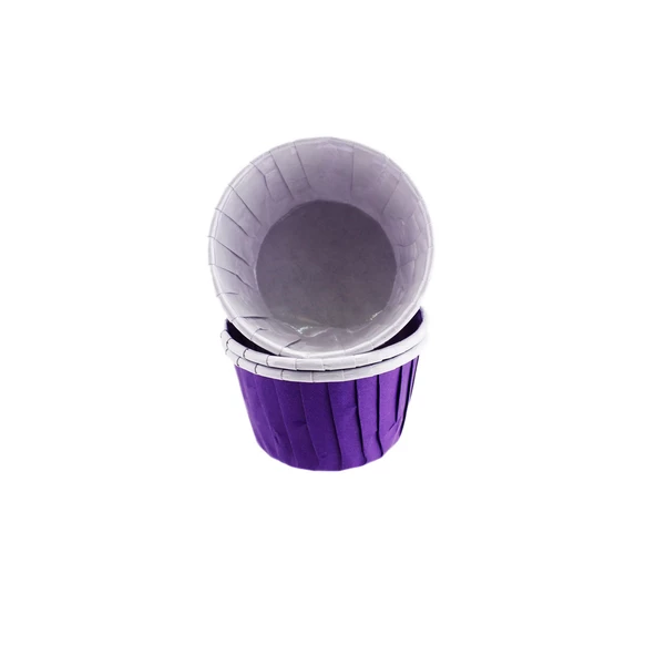 Cupcake Kalıbı Minik Boy Düz Renk  38*30 MM (50 Adet)  Mor ürün görseli 1