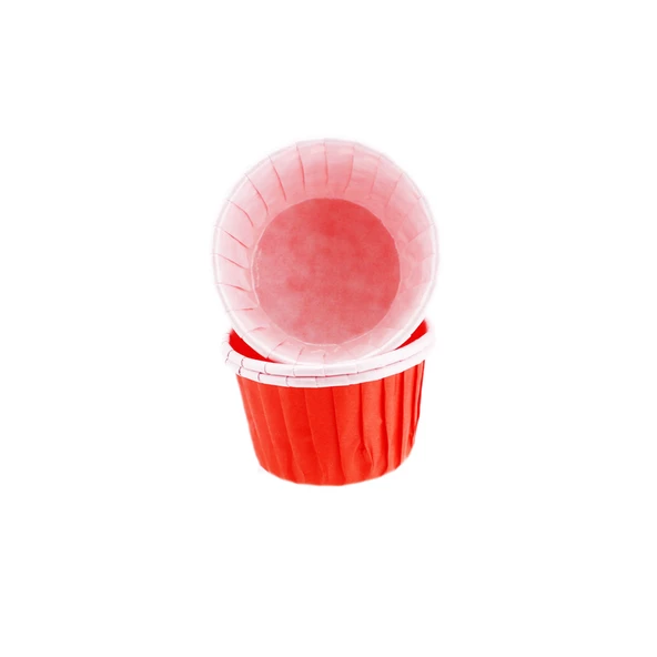 Cupcake Kalıbı Orta Boy Düz Renk  50*39 Mm (50 Adet)  Kırmızı ürün görseli 1