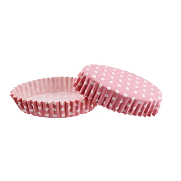Cupcake Kalıbı Pet Kapsül Oval Model Kek Kalıbı (100 Adet) F11  Puantiyeli Pembe ürün görseli 1
