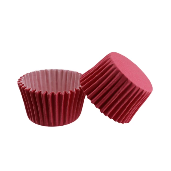 Cupcake Kalıbı Pet Kapsül  Kek Kalıbı 48X34 MM (100 Adet)  Fuşya ürün görseli 1