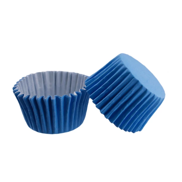 Cupcake Kalıbı Pet Kapsül  Kek Kalıbı 48X34 MM (100 Adet)  Mavi ürün görseli 1
