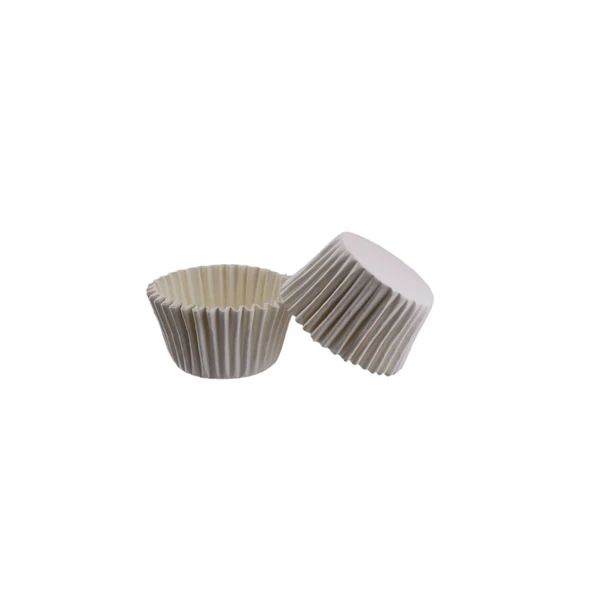 Kek Kalıbı Pet Kapsül 52X45 MM Kağıt Cupcake Kalıbı (100 Adet)  Beyaz ürün görseli 1