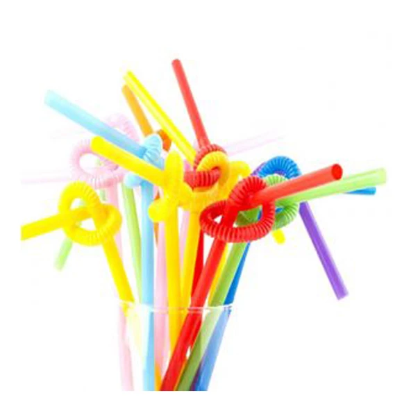 Pipet Artistik Straws 6 MM Plastik Karışık Renkli (50 Adet) ürün görseli 1