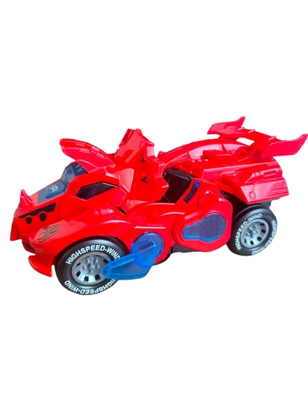 Trex Dinazor Figür Araba Sesli Işıklı Pilli Müzikli  Transformers Robot Dinozor 20Cm ürün görseli 1