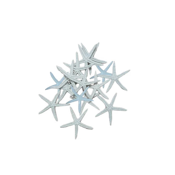 Polyester Deniz Yıldızı Simli  Beyaz  6 CM  (12 Adet) ürün görseli 1