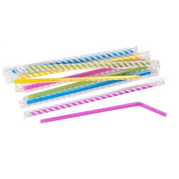 Artistik Körüklü Jelatinli Ambalajlı Pipet Kalın 8 MM (50 Adet) ürün görseli 1