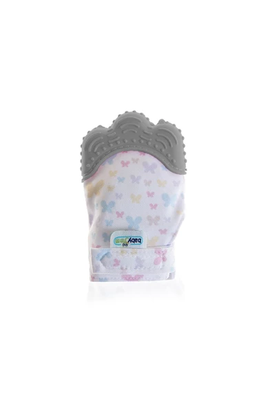 Babyjem Diş Kaşıyıcı Eldiven Gri ürün görseli 1