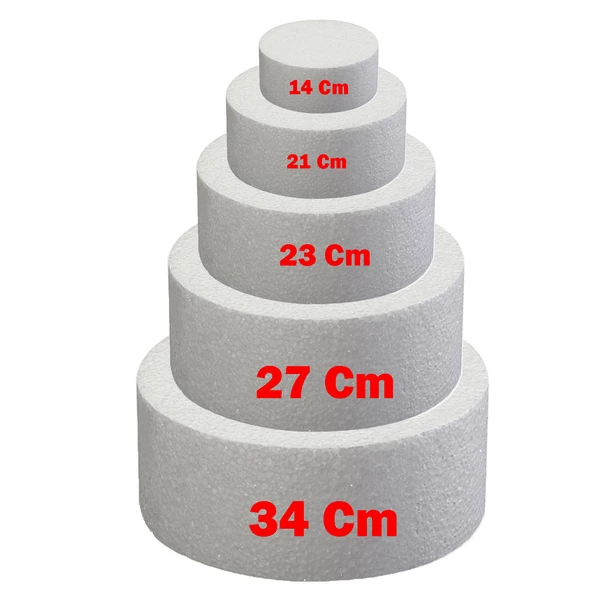 Strafor Pasta Tek  Katlı (Strafor Stand Tek  Katlı) 27 CM - Resim 3