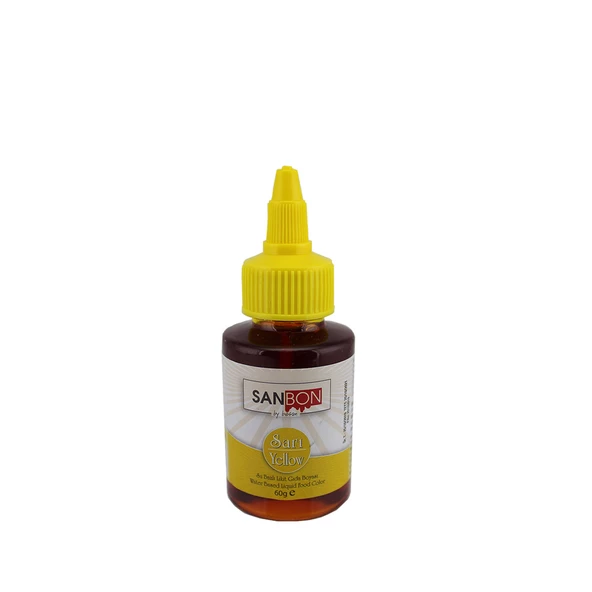 Su Bazlı Likit Sıvı Gıda Boyası  60 GR  Sarı ürün görseli 1