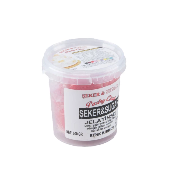 Şeker Sugar Şeker Hamuru Pasta Süsleme Hamuru 500 Gr  Kırmızı ürün görseli 1