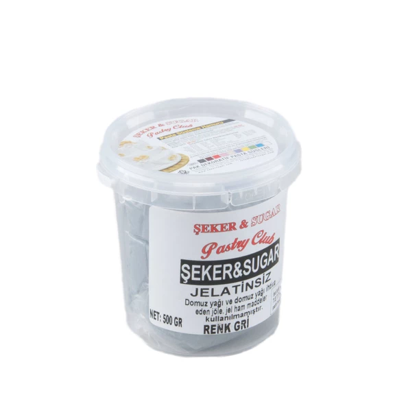 Şeker Sugar Şeker Hamuru Pasta Süsleme Hamuru 500 Gr   Gri ürün görseli 1