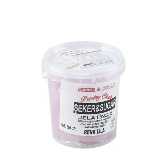 Şeker Sugar Şeker Hamuru Pasta Süsleme Hamuru 500 Gr   Lila ürün görseli 1