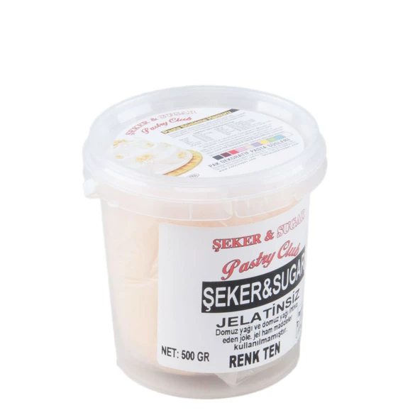 Şeker Sugar Şeker Hamuru Pasta Süsleme Hamuru 500 Gr   Ten Rengi ürün görseli 1