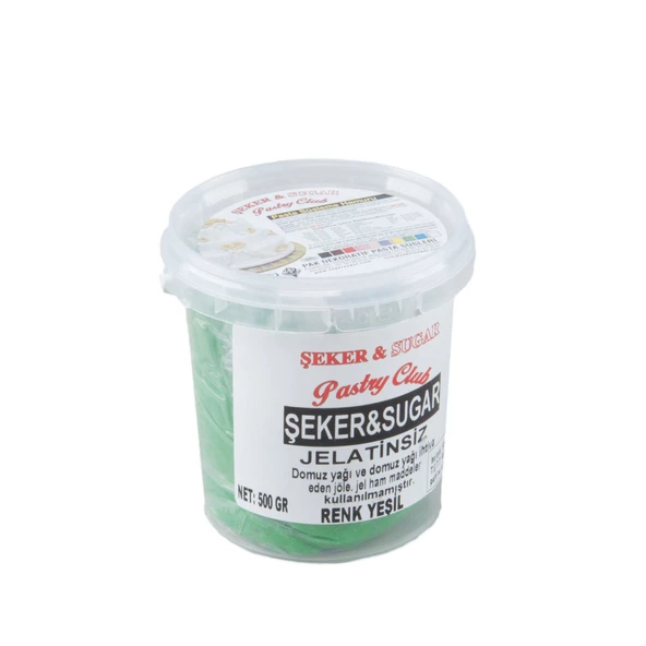 Şeker Sugar Şeker Hamuru Pasta Süsleme Hamuru 500 Gr   Yeşil ürün görseli 1