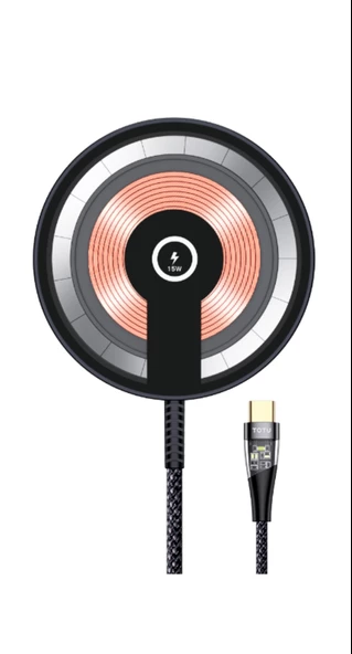 TOTU CACW-063 Super Fast Magsafe Özelikli 15 W Araç içi Kablosuz Telefon Tutucu ürün görseli 1