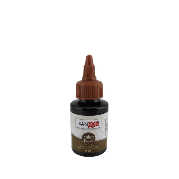 Su Bazlı Likit Sıvı Gıda Boyası  60 GR  KahveRengi ürün görseli 1