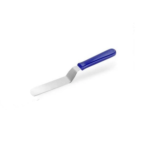 Eğik Pasta Sıvama Spatulası Oval Uçlu B10 15  CM ürün görseli 1