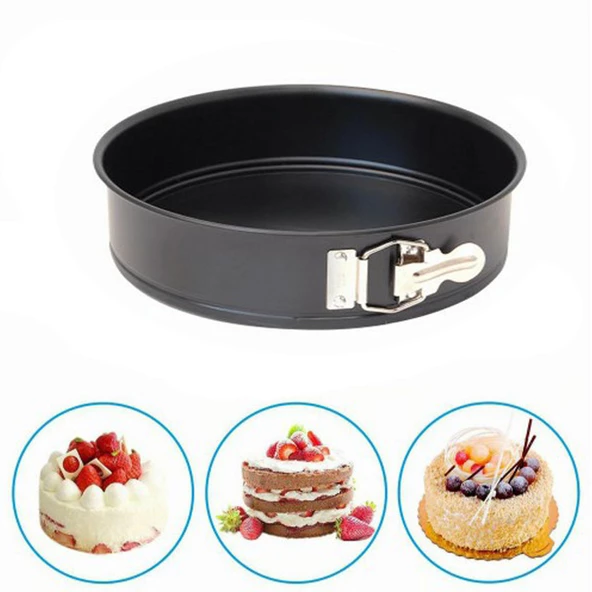 Patisse Yuvarlak Kelepçeli Altı Çıkan Pasta Kek Kalıbı 6.5X22 CM ürün görseli 1