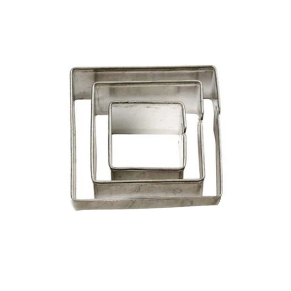 Kek Kurabiye Ve Pasta Kalıbı Metal Kare 3 Lü Set 021 ürün görseli 1