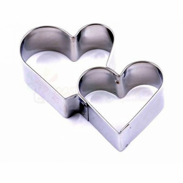 Kek Kurabiye Ve Pasta Kalıbı Metal Kalp İkili 8 CM ürün görseli 1