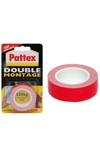 Pattex Double Montage Çift Taraflı Bant 19 Mm X 1,5 M ürün görseli 1