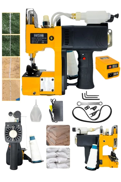 DAFLONG ÇUVAL DİKME MAKİNASI ÇİFT AKÜ - Resim 2
