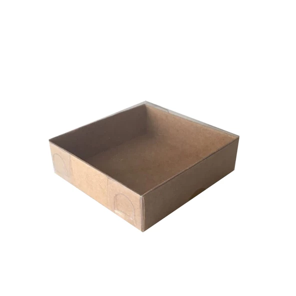 Asetat Kutu Altı Karton 7X7X2.2 CM (50 Adet)  Kraft ürün görseli 1