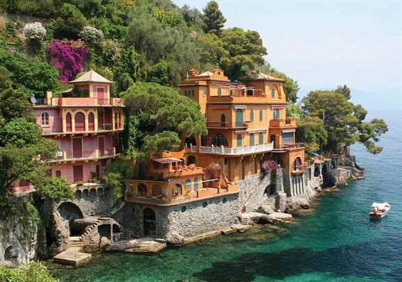 Ks Games Seaside Villas Near Portofino Italy 500 Parça Puzzle ürün görseli 1