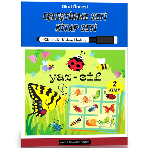 Okul Öncesi Eşleştirme Kitap Seti (YAZ-SİL) ürün görseli 1