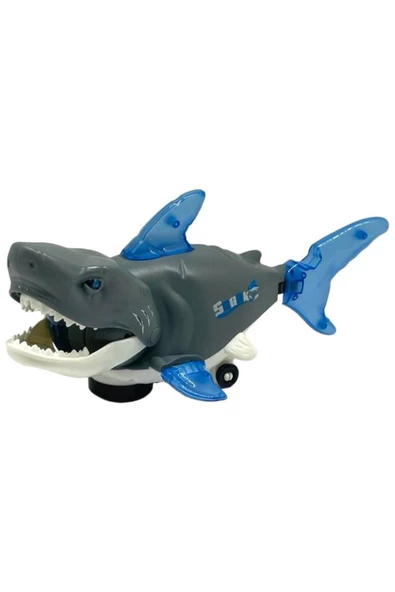 Sesli Işıklı Çarp Dön Şarkı Söyleyen Köpek Balığı Shark 27Cm GRİ ürün görseli 1