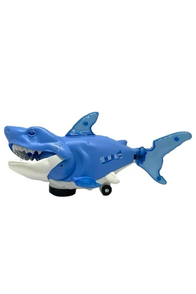 Sesli Işıklı Çarp Dön Şarkı Söyleyen Köpek Balığı Shark 27Cm Mavi ürün görseli 1