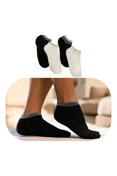 Mirox Simli Soket Kadın Çorap 4 Çift ürün görseli 1