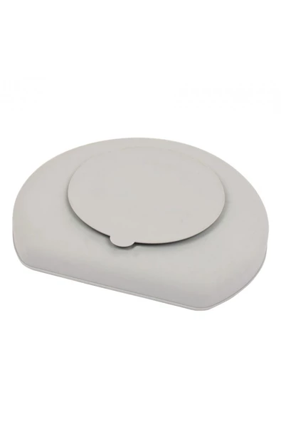 SEVİ BEBE Vakum Tabanlı Silikon Tabak Gri - Resim 2