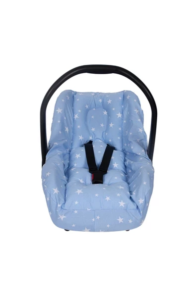 SEVİ BEBE Bel Destekli Ana Kucağı Örtüsü Art-61 Mavi Yıldız ürün görseli 1