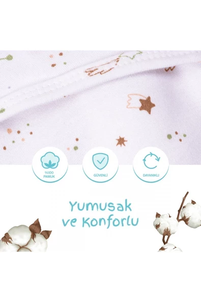 SEVİ BEBE 0 -3 AY Desenli  Kundak %100 Pamuk - YENİ ürün görseli 1