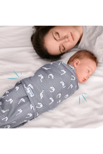 SEVİ BEBE 0 -3 AY Desenli Yeni Sezon Kundak %100 Pamuk - YENİ ürün görseli 1